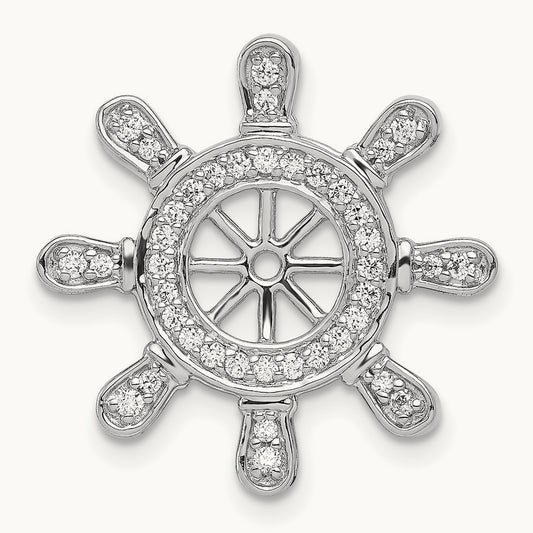 1/4ct. Diamond Ship Wheel Pendant — photo set