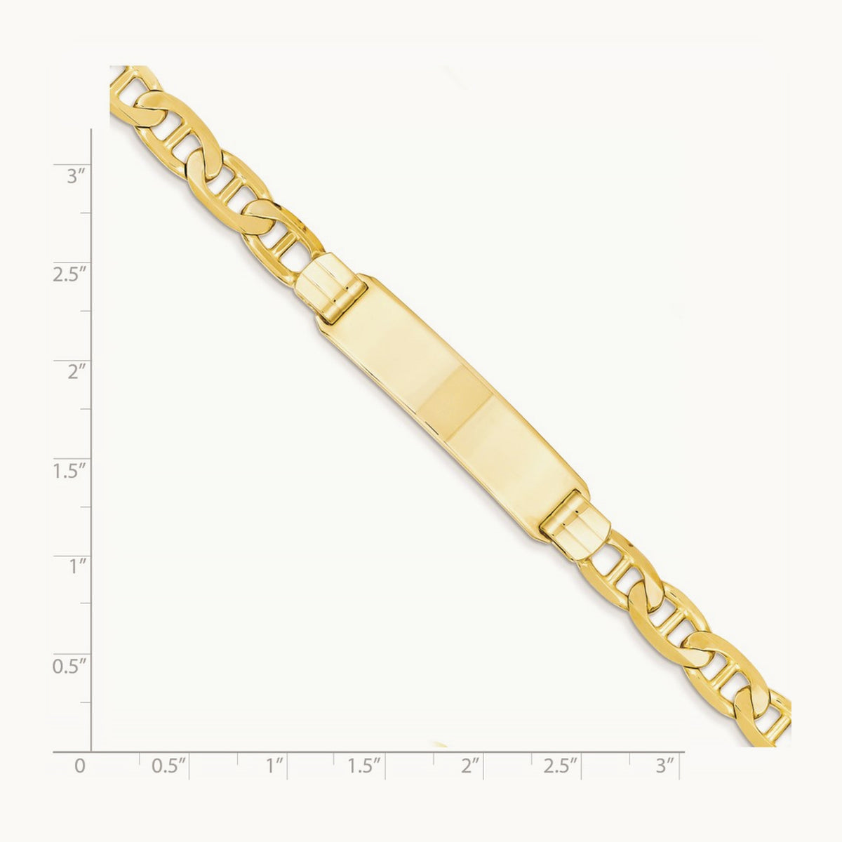 Anchor Link ID Bracelet, 14K