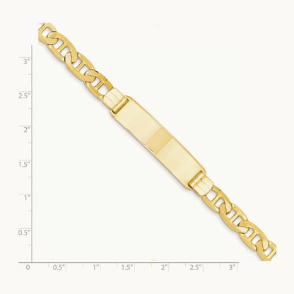 Anchor Link ID Bracelet, 14K