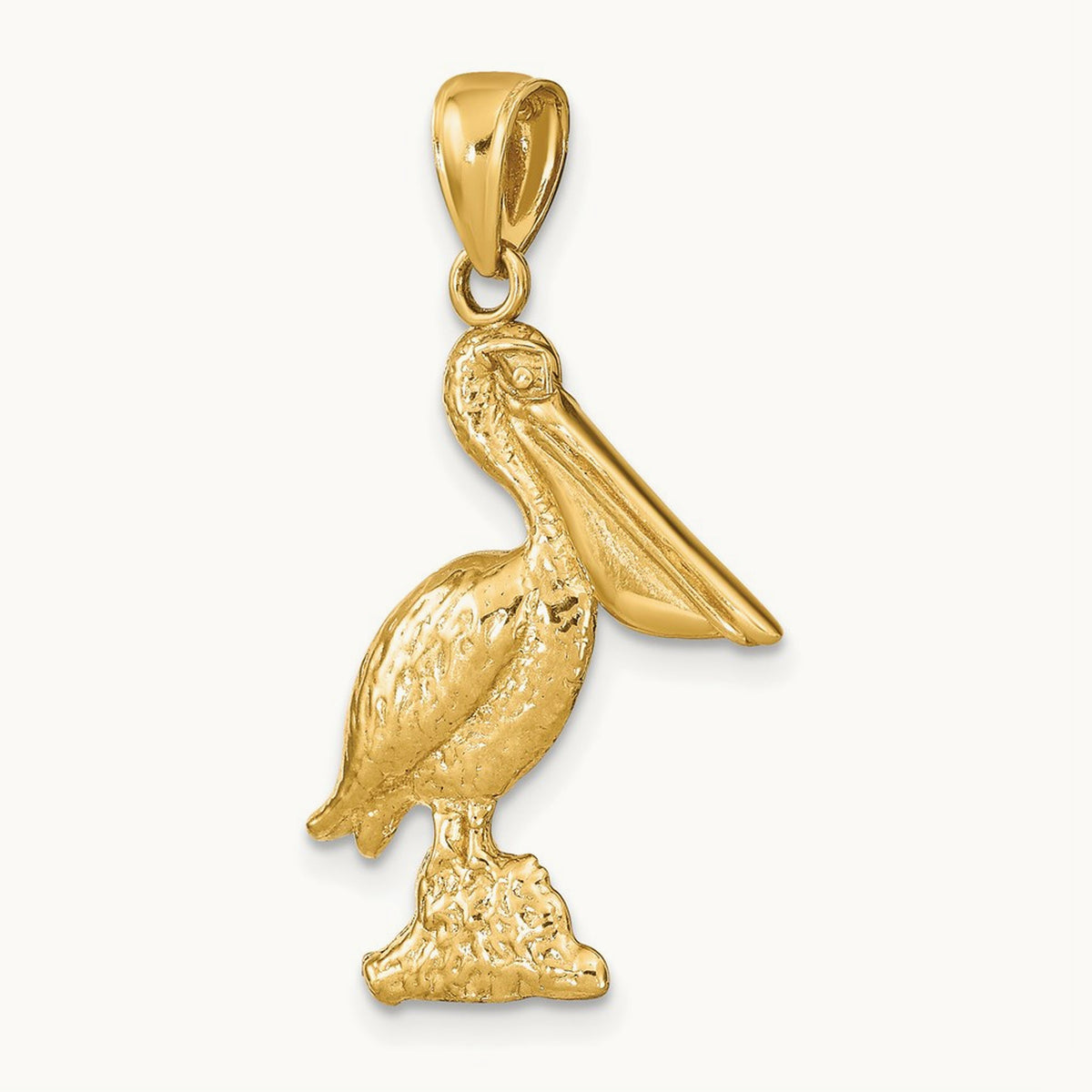 3-D Pelican Standing Charm — 28mm