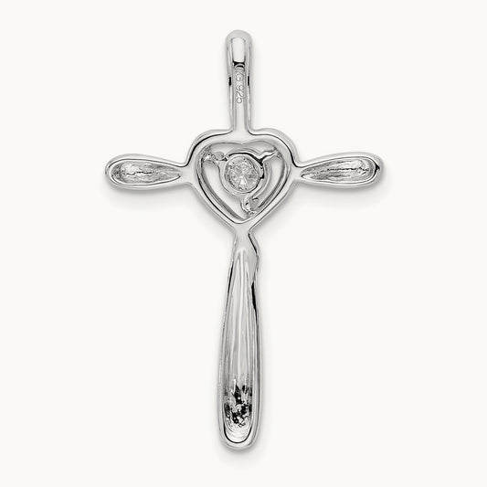 Diamond Slide Pendant, 14K White Gold