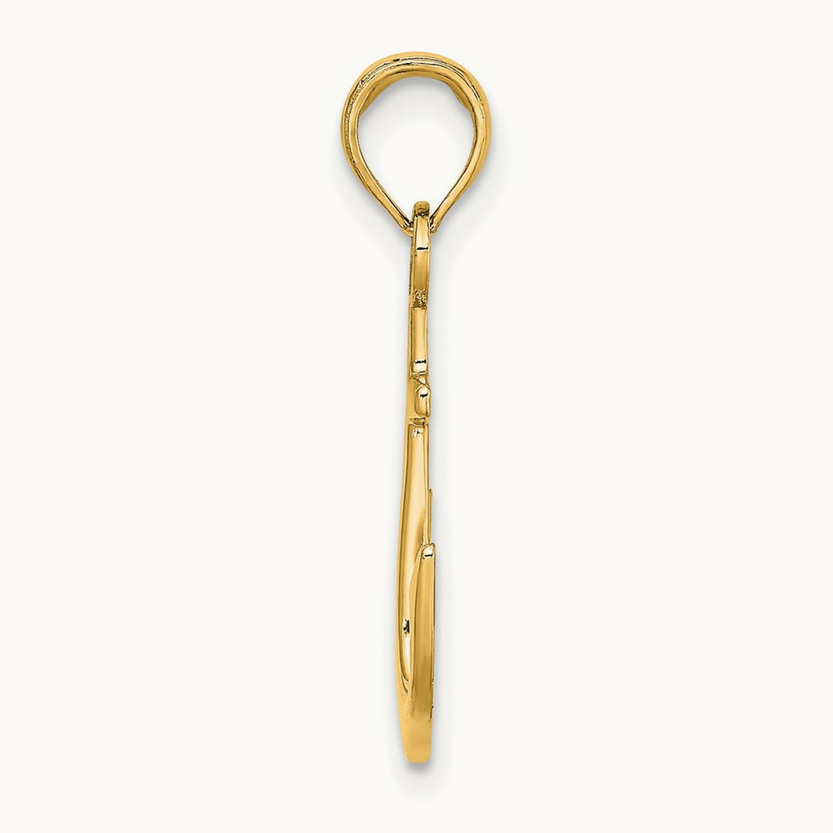 Anchor Pendant — 14K Yellow Gold