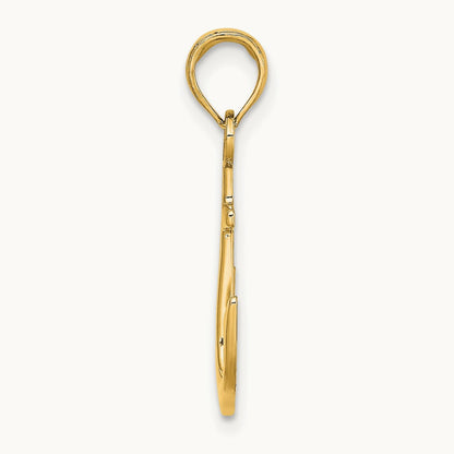 Anchor Pendant — 14K Yellow Gold