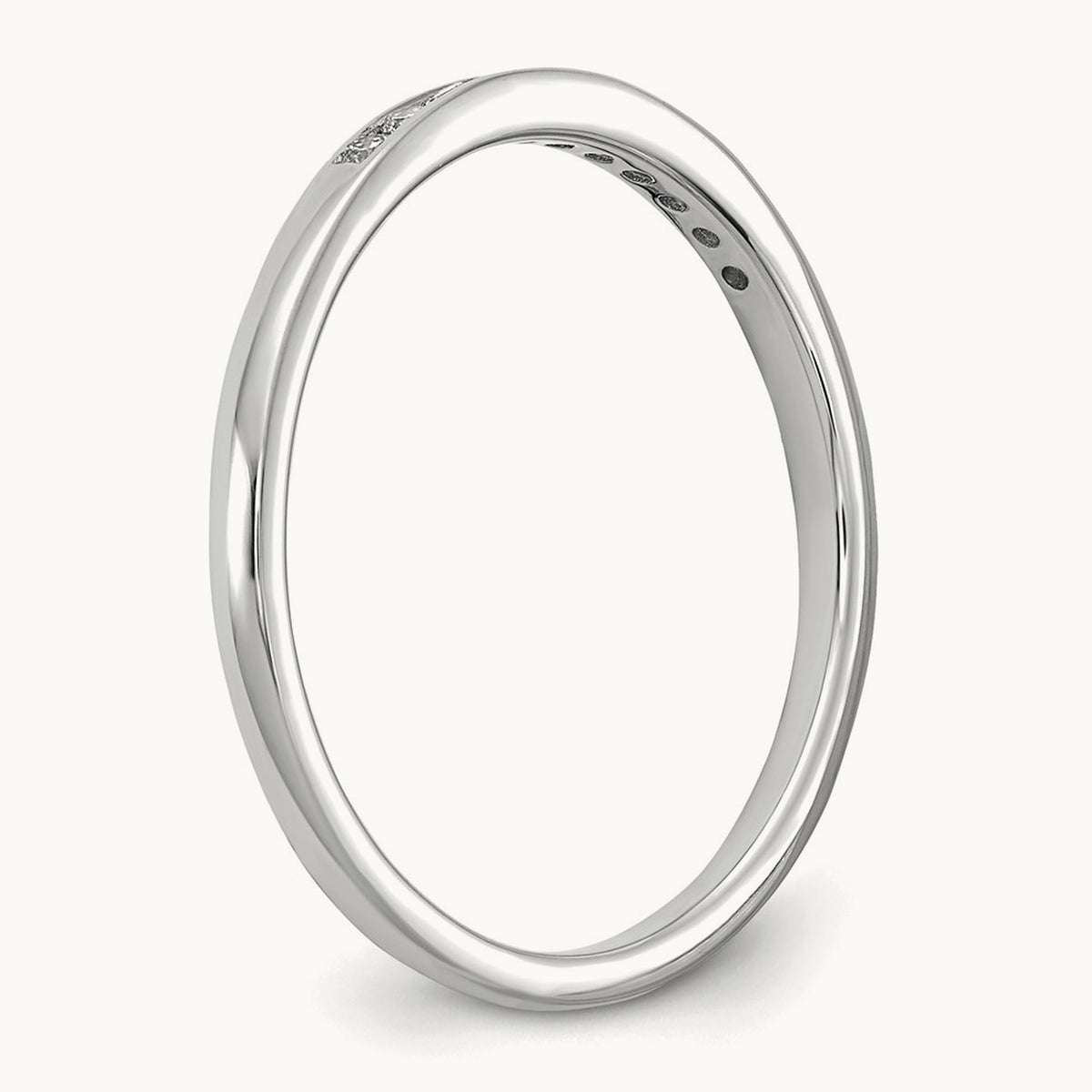 Channel Set Band, 0.10-1.00 ct tw Lab-Grown Diamond — 1/10 ct, 14K White Gold