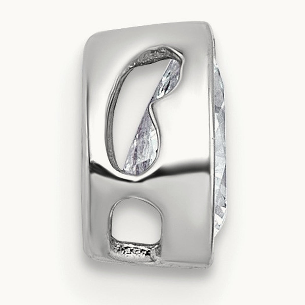 Pear Bezel Chain Slide, 0.25-3.00 ct tw Lab-Grown Diamond — 1/2 ct, VS (Best), 14K White Gold