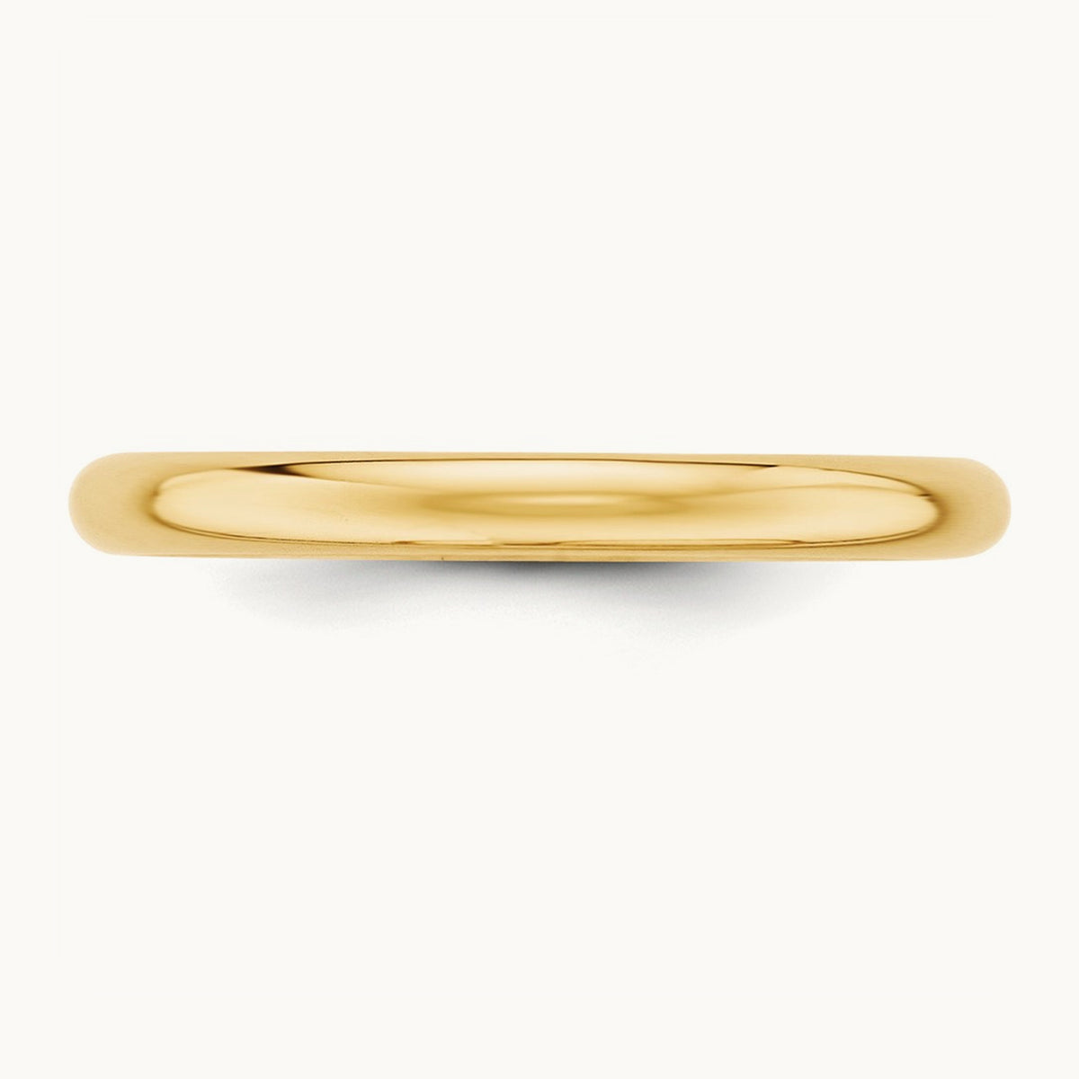 Half Round Band, 2.5mm, 10K Yellow Gold