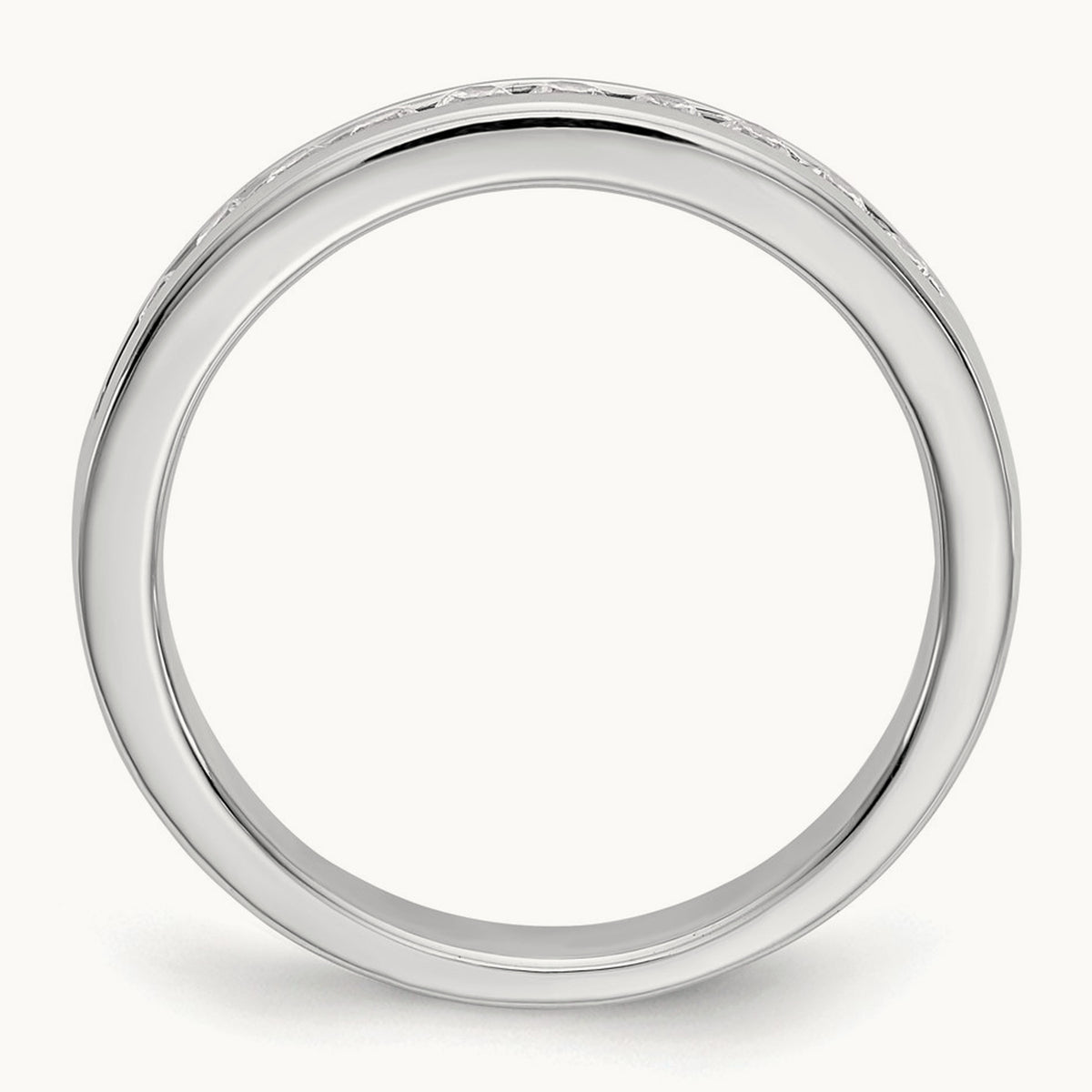 11-Stone Diamond Channel Band, Platinum