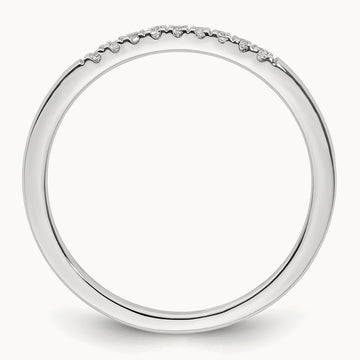 Diamond Wedding Band, 14K White Gold