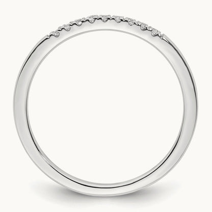 Diamond Wedding Band, 14K White Gold