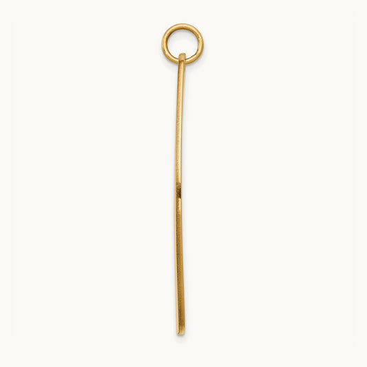 Red Enamel Medical Jewelry Pendant, 14K
