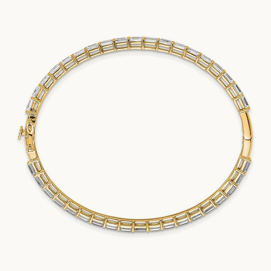 TO Bangle, 7.50 ct tw Lab-Grown Diamond — 14K Yellow Gold
