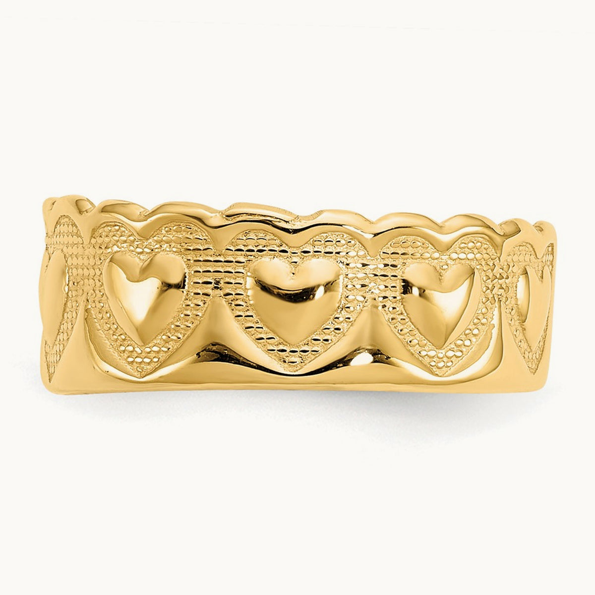 Heart Toe Ring, 14K