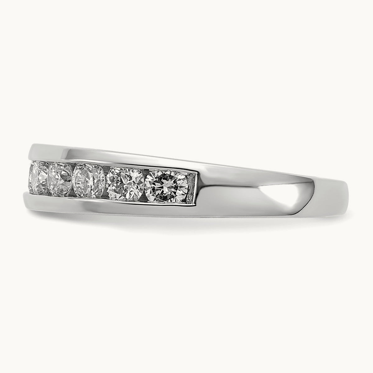 Channel Set Band, 0.10-1.00 ct tw Lab-Grown Diamond — 1 ct, 14K White Gold