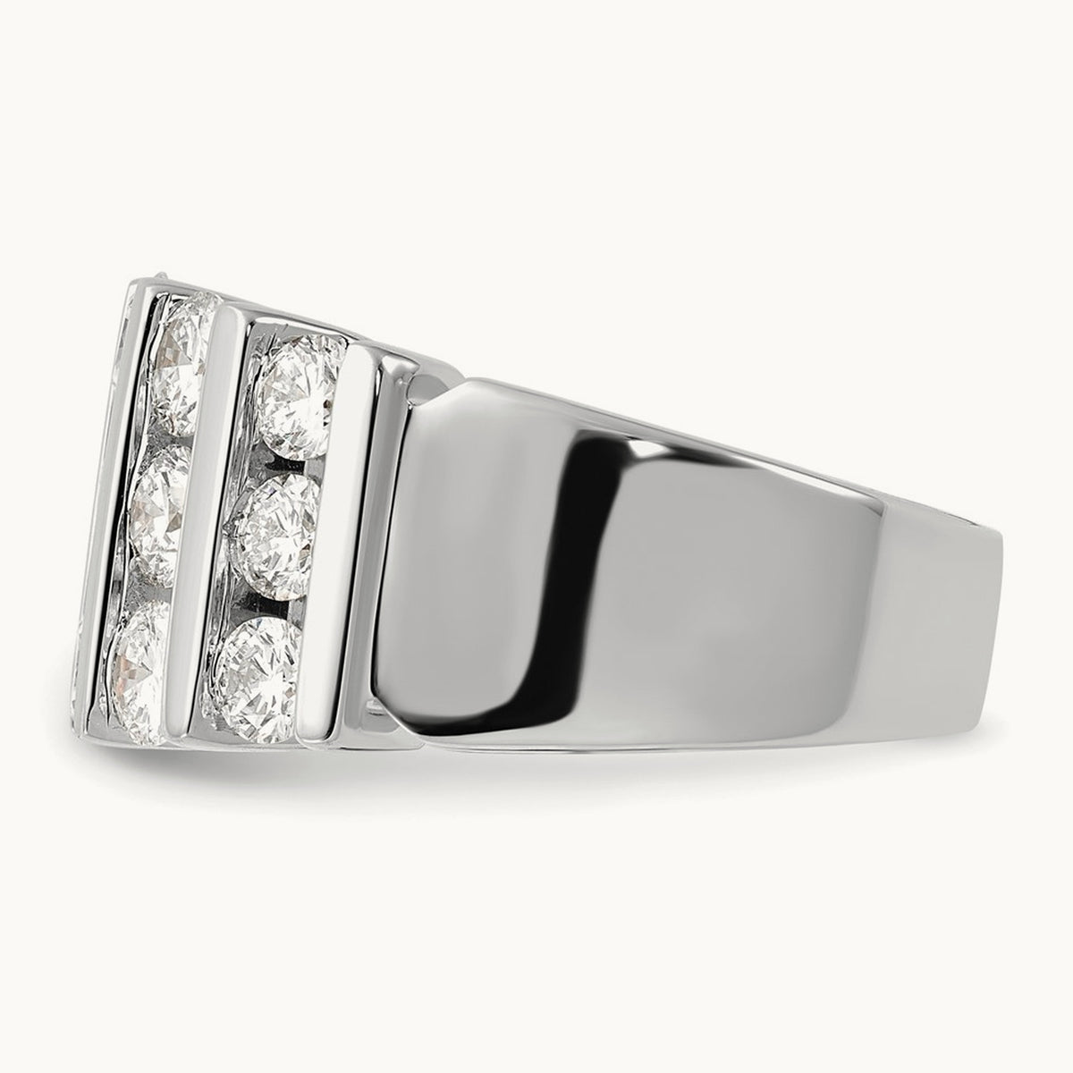 Fashion Band, 1.00-3.00 ct tw Lab-Grown Diamond — 3 ct, 14K White Gold