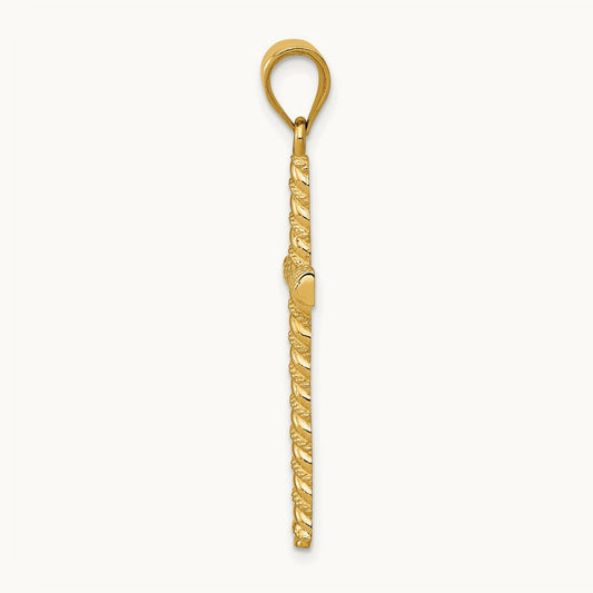 Twisted Cross Pendant — 37mm
