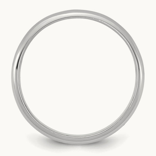 Polished Baby / Children's Ring — 14K White Gold