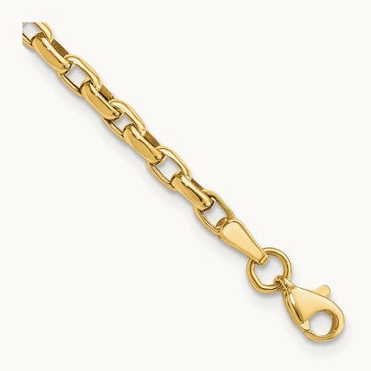 Fancy Link Bracelet, 14K