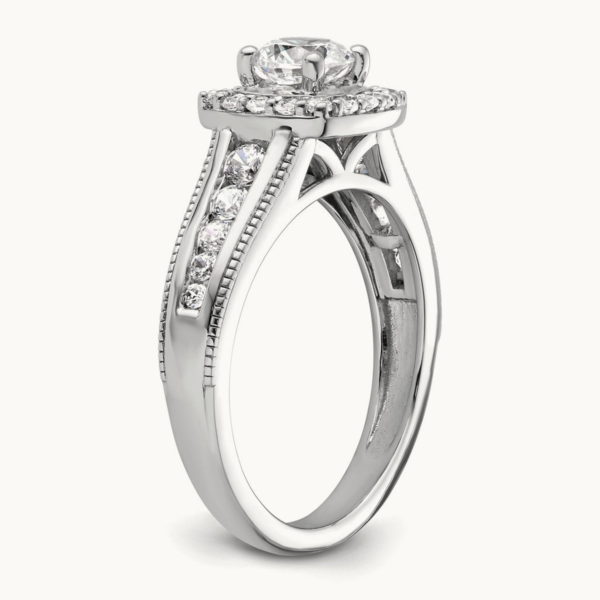 Halo Engagement Ring, 1.00 ct tw Lab-Grown Diamond