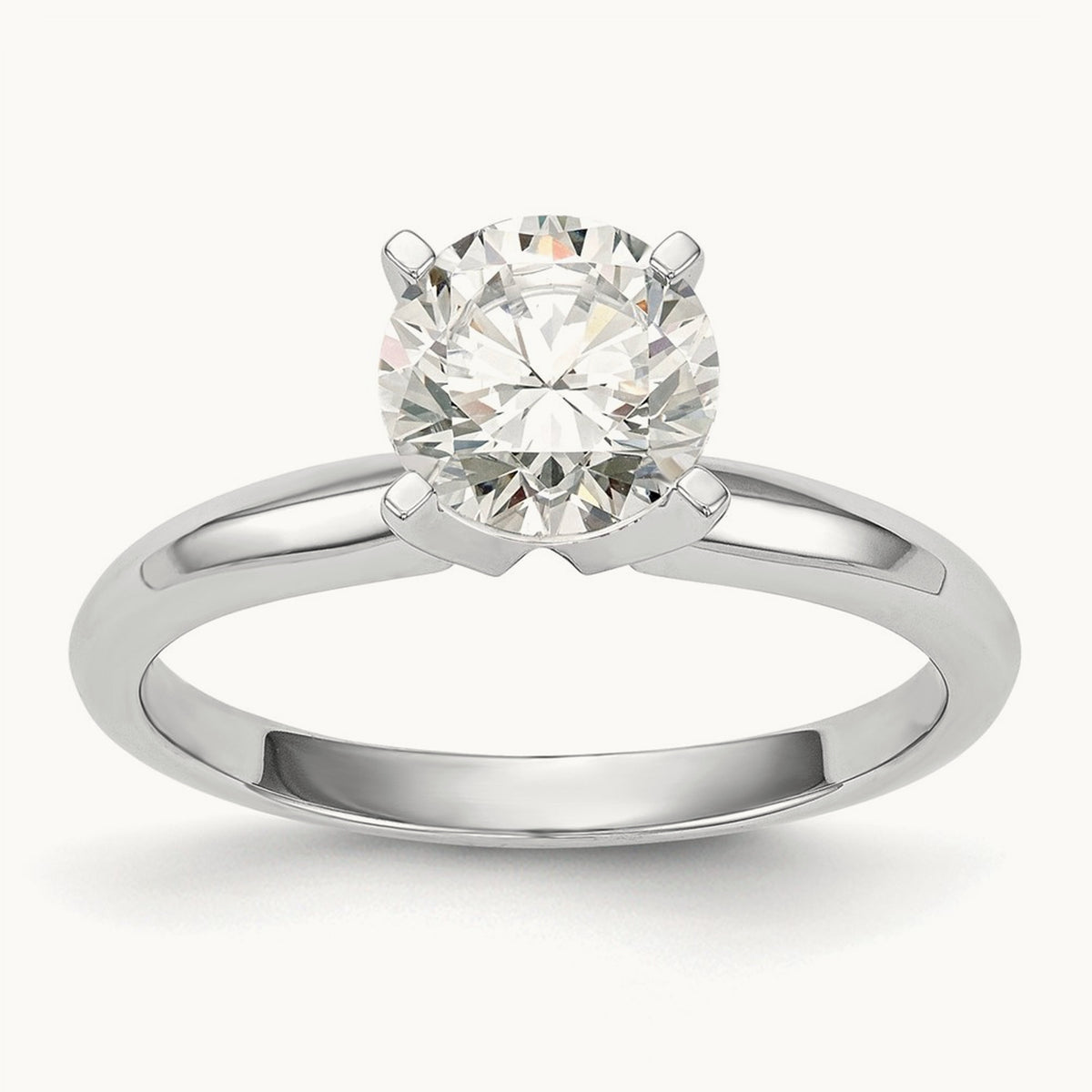 1/2ct. Lightweight Knife Edge 4-Prong Mounting, 14K White Gold
