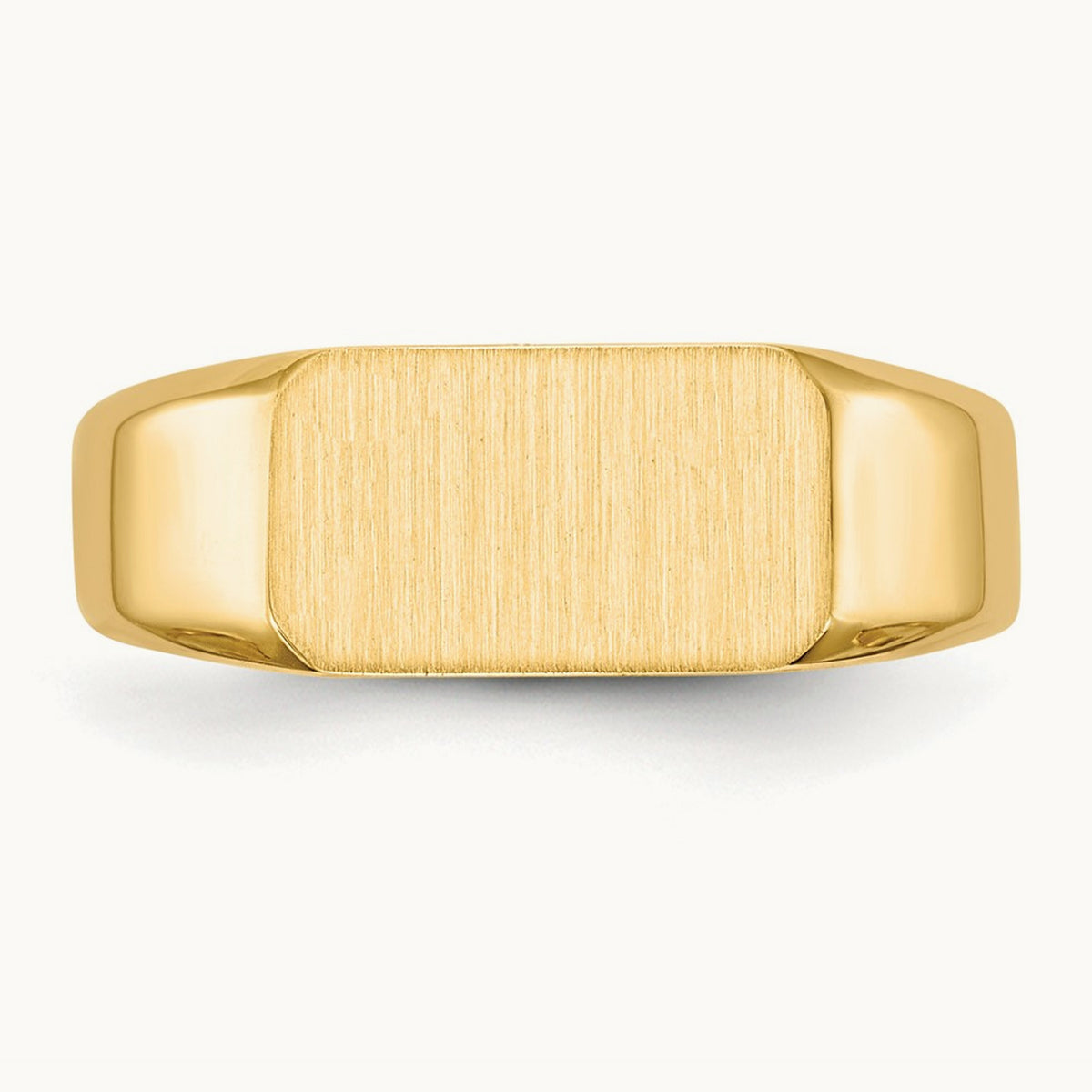 11.5x6. Closed Back Signet Ring, 5mm, 14K