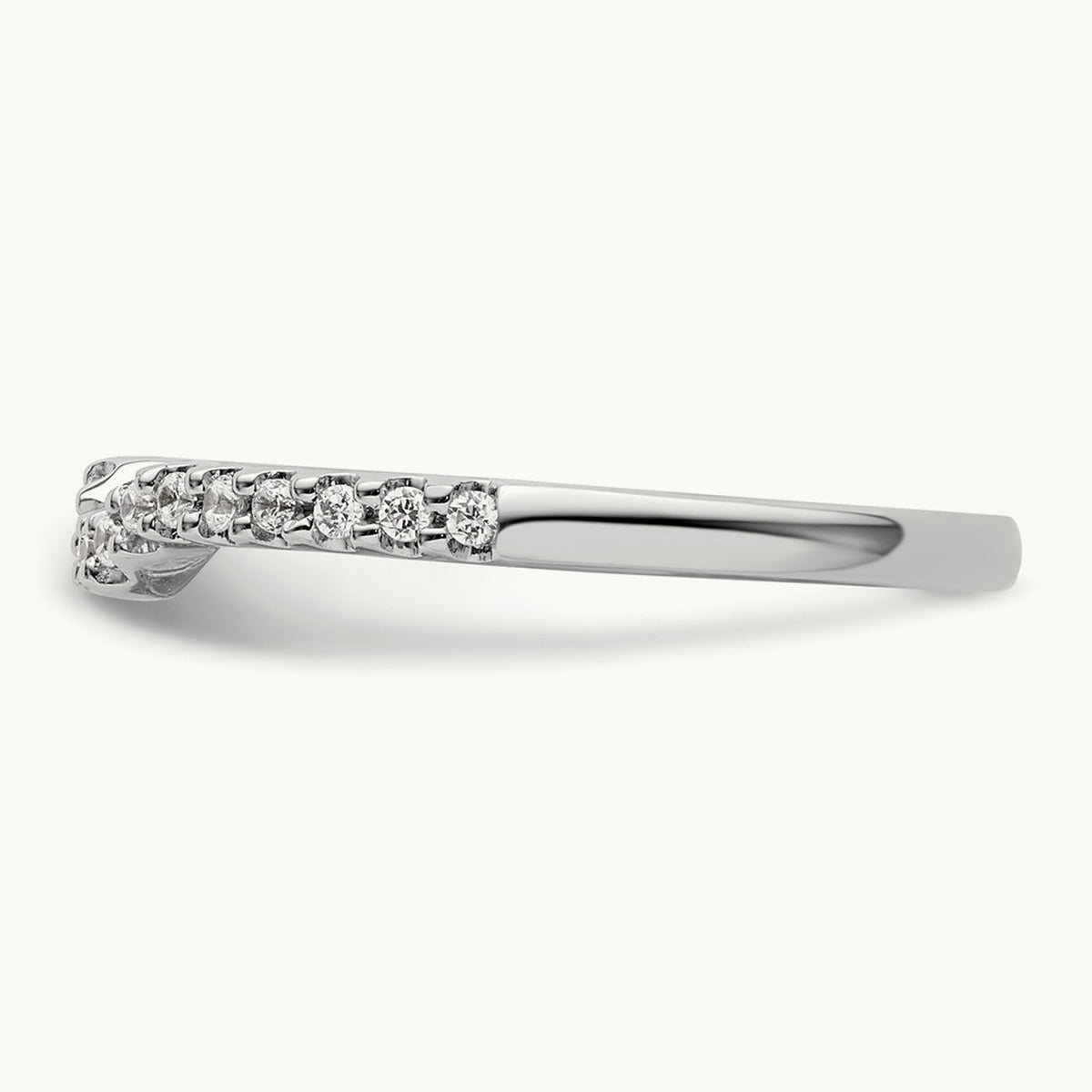 Diamond Wedding Band, 14K White Gold