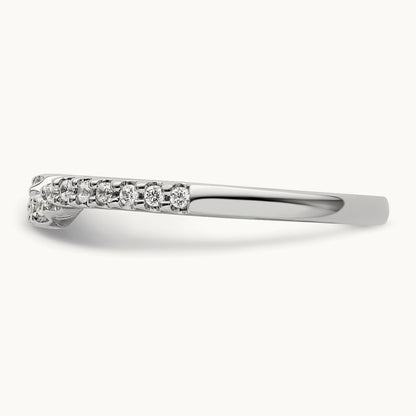 Diamond Wedding Band, 14K White Gold