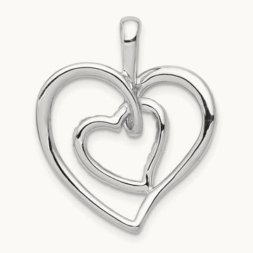 1/10ct. Diamond Double Heart Pendant — photo set