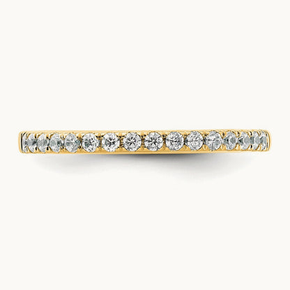 Diamond Wedding Band, 0.25 ct tw, 14K Gold — 14K Yellow Gold