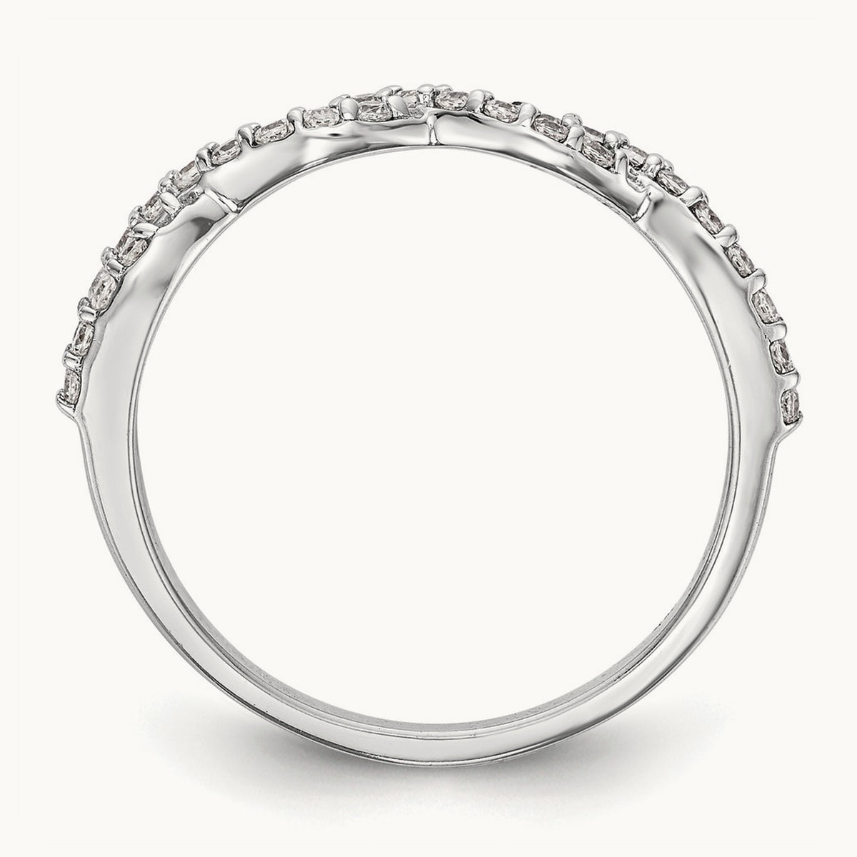 Diamond Band, 14K White Gold