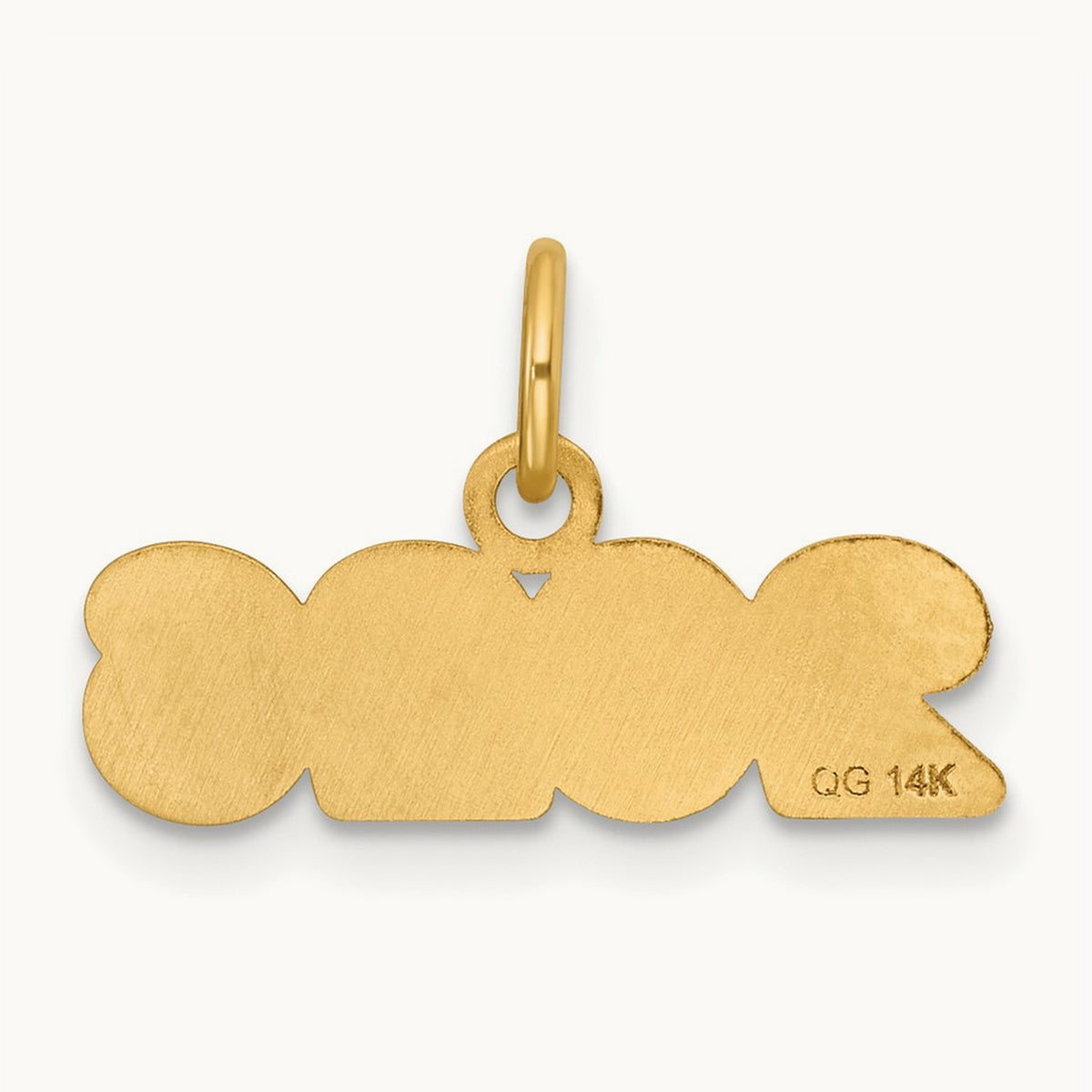 Polished and Satin Horizontal 2026 Charm, 14K