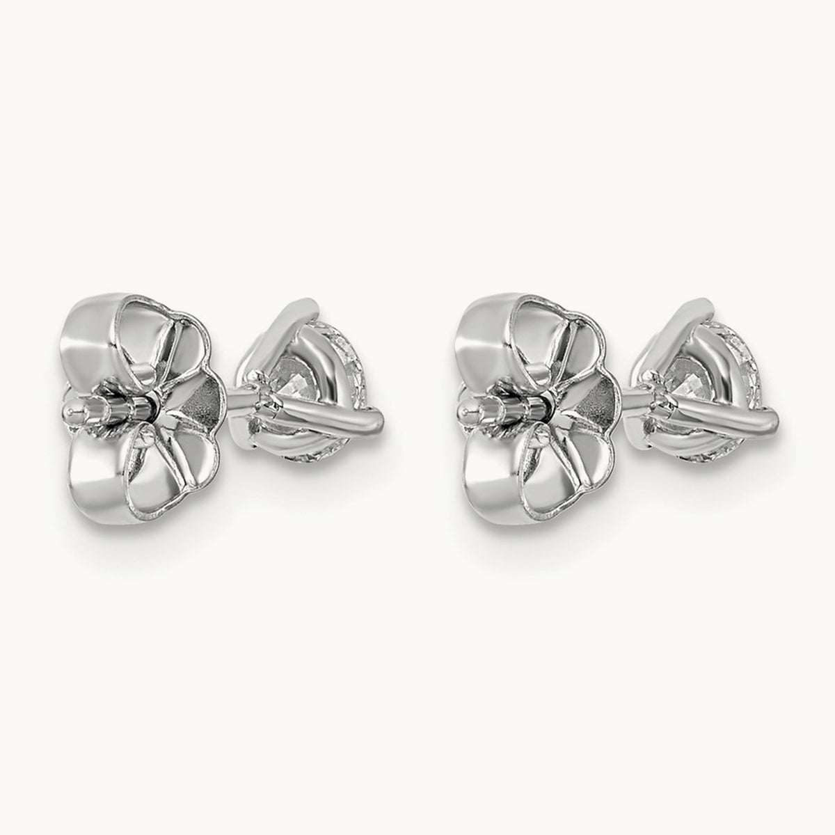 Round Stud Earrings, 0.10-6.00 ct tw Lab-Grown Diamond — 1/2 ct, Platinum