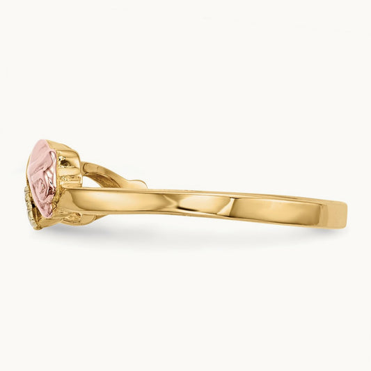 Black Hills Gold Ring, 0.05 ct tw