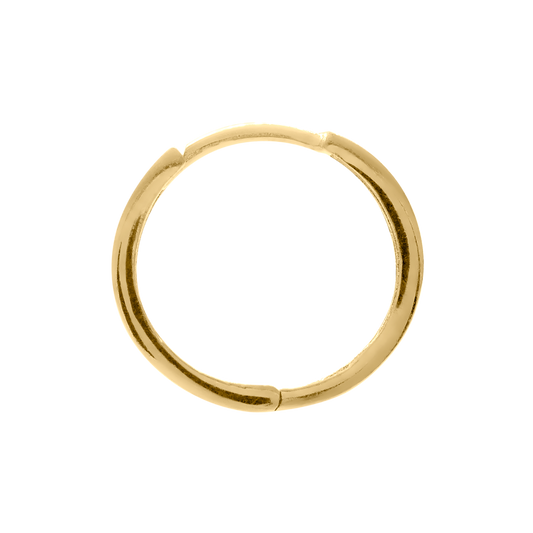 Quadratische Creolen aus 14-karätigem Gold