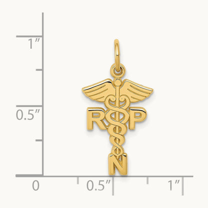 Registered Nurse Practitioner Charm, 14K