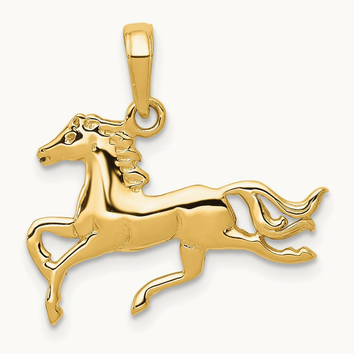 Horse Pendant, 14K