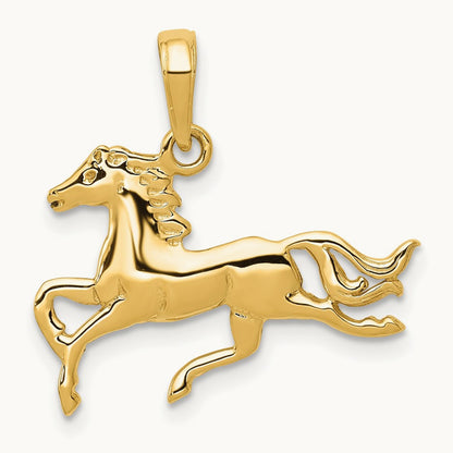 Horse Pendant, 14K