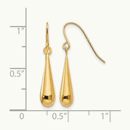 Madi K Teardrop Dangle Earrings, 14K