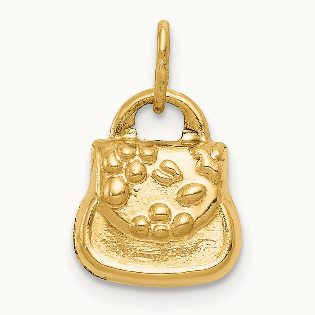3-D Purse Charm, 14K
