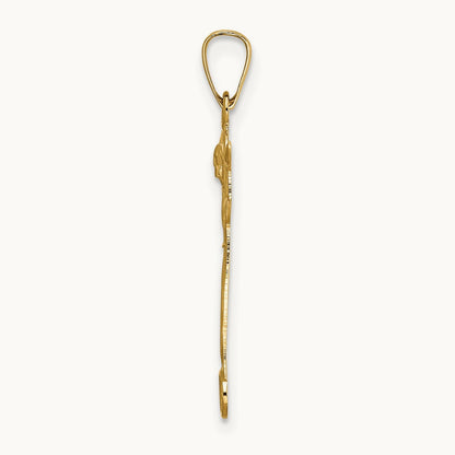 Polished Solid Risen Christ Pendant — 23.8mm
