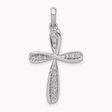1/15ct. Diamond Cross Pendant — photo set