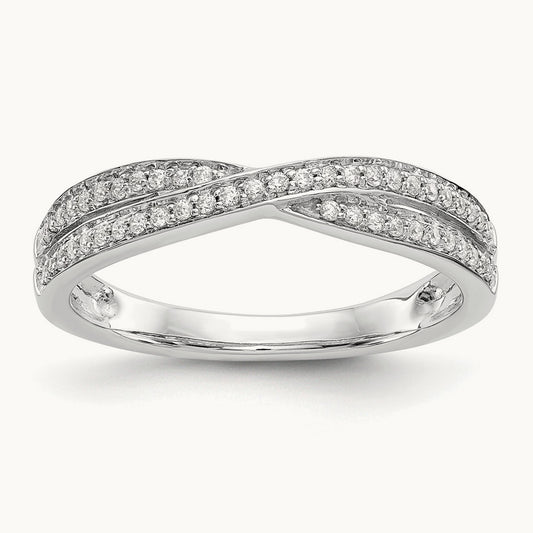 Diamond Wedding Band, 14K White Gold