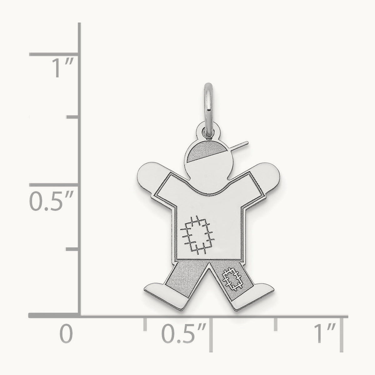 Kid Charm, 14K White Gold
