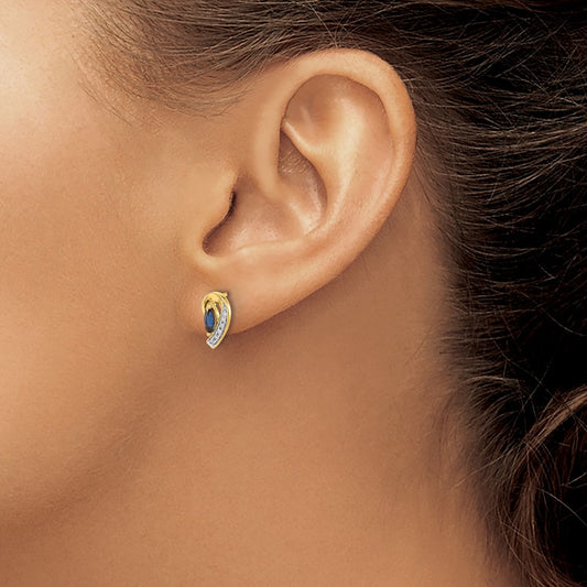 Diamond and Sapphire Earrings — photo set