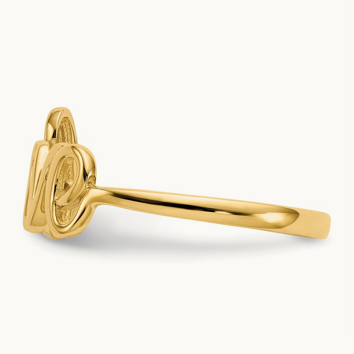 Polished Love Ring, 14K