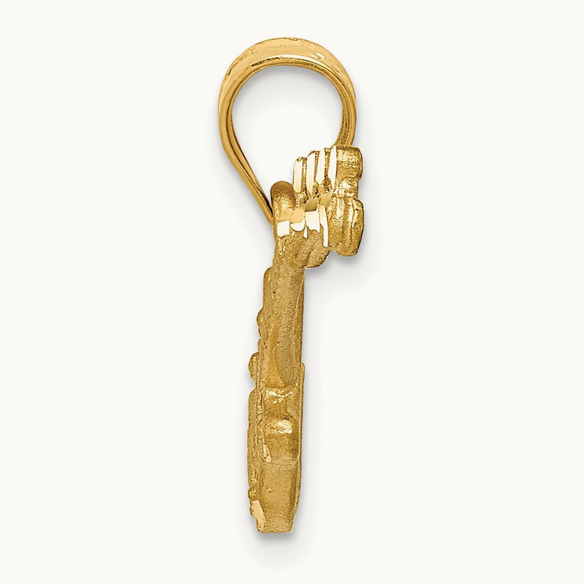 3D Guitar Charm, 14K