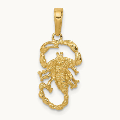 Scorpion Charm, 14K