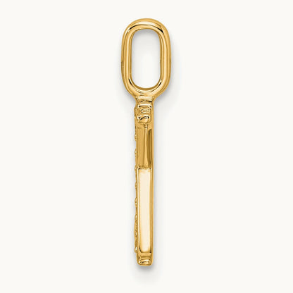 Diamond Initial X Pendant, 14K