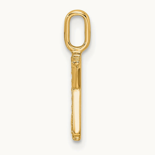Diamond Initial X Pendant, 14K