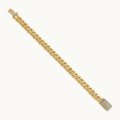 Hand-polished Traditional Link Diamond Clasp Chain — 8.5mm