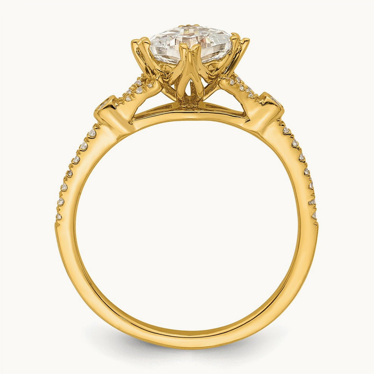 Cushion Semi-Mount Engagement Ring — 3/4 ct, 7